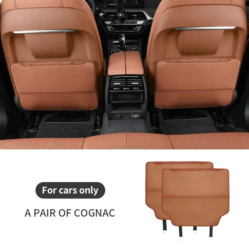 Auto Anti-kick Pad Innen Pu Leder Auto Sitz Zurück Schutz Pads Anti Scratch Rücksitz Organizer Auto Zubehör