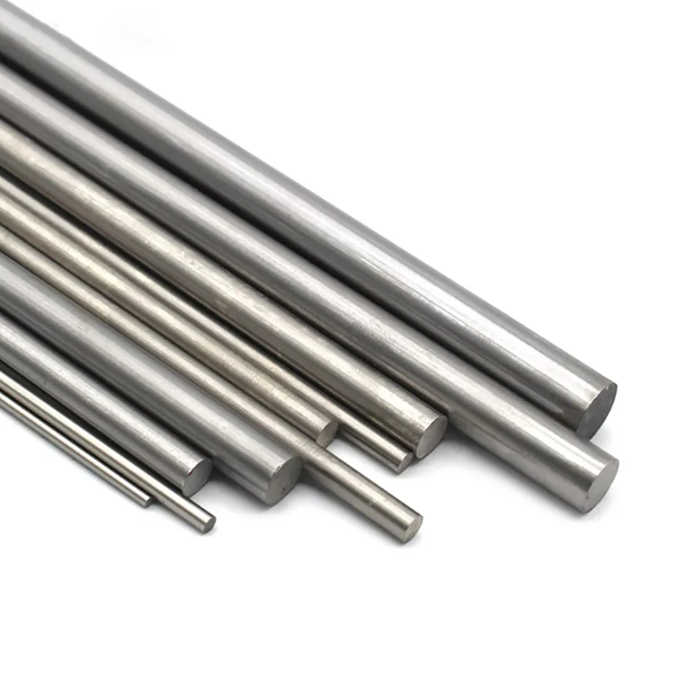 1-6Pcs Length 200/250/300mm Metal Round Rod Steel Bar Dia 2mm 3mm 4mm 5mm 6mm 7mm 8mm 10mm 12mm DIY Axle Building Model Material
