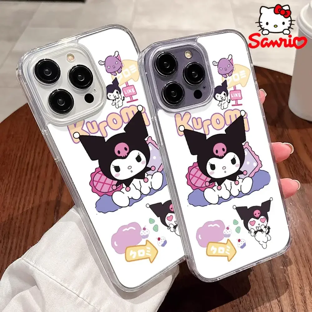 Sanrio Hellokitty fundas de teléfono Iphone 16/15/14/13/12/11/x/xs/xs Max mujer Iphone 13 funda Sanrio Kt accesorio de dibujos animados