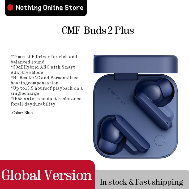 CMF Buds 2 Plus 12mm LCPドライバー搭載で豊かでバランスの取れたサウンド、50dBハイブリッドANC