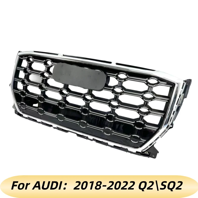 

Q2 SQ2 Facelift Car Front Bumper Grille Logo Alone Style Grille for Audi 2019 2020 2021 2022