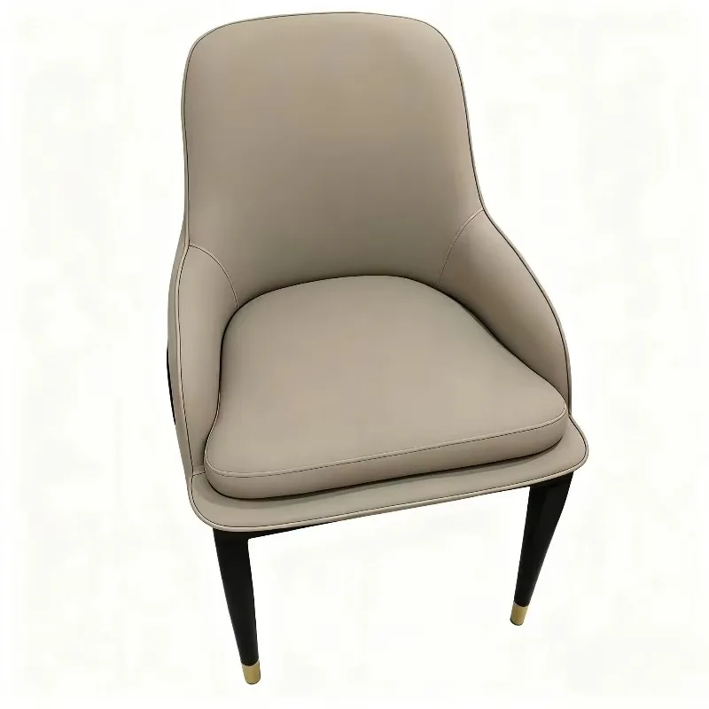 Luxury Hotel Dining Chair Leather Upholstered for Restaurant Banquet Conference and Guest Room Seating Furniture