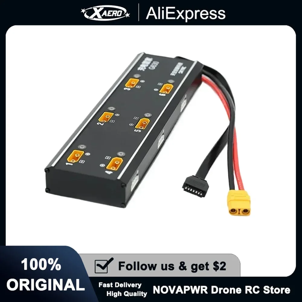 

SKYRC G630 Charging Hub Charging Management System Paired PC1080 Charger for UAV/Agricultural Drone Batteries 6 in 1