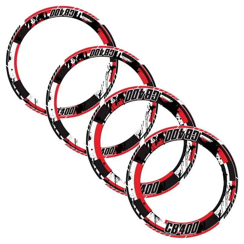 For HONDA CB400 CB 400 Motorcycle Parts Contour Wheel Decoration Decal Sticker - 1