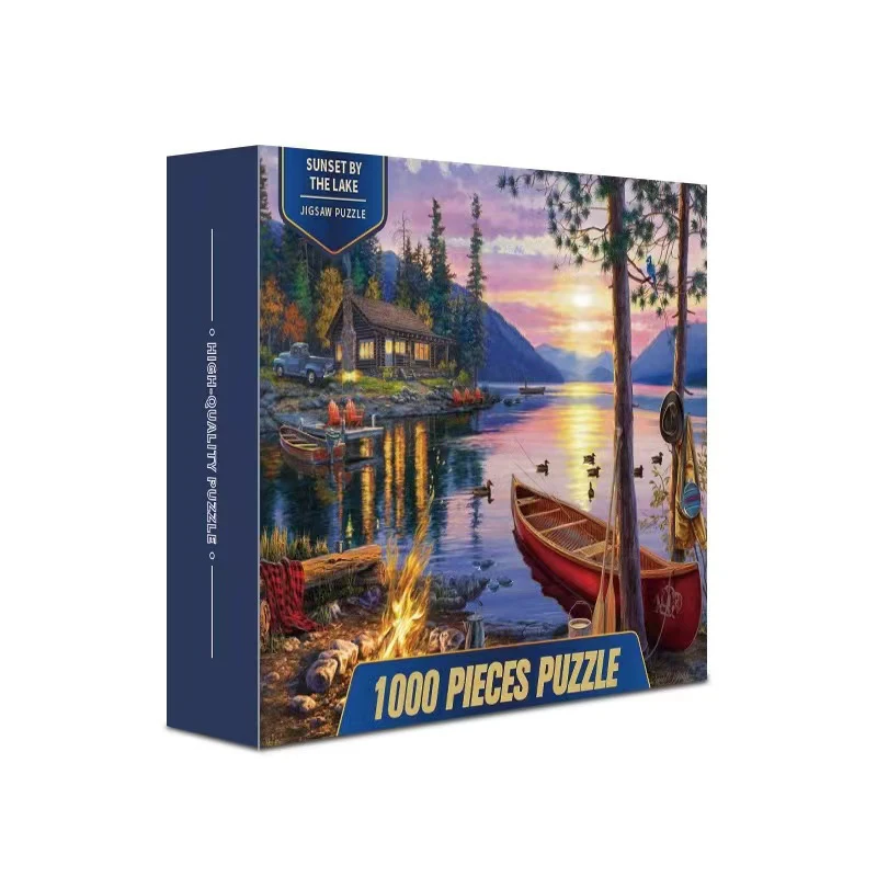 Puzzle Toys Games for Adults 1000 Pieces Paper Jigsaw Montessori Gift Ornament Intellectual Decompressing DIY Large Paiting