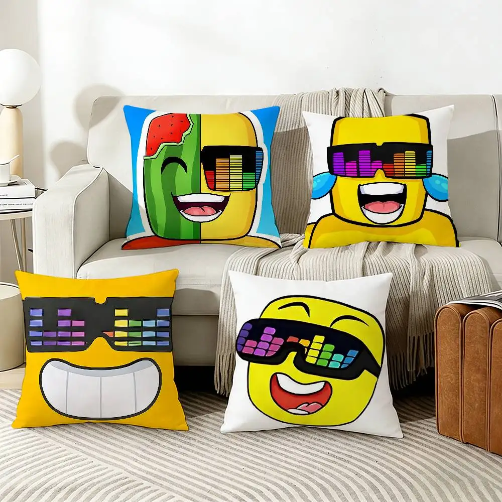 

S-Sunny And M-Melon Pillow Cover Sofa Cushion Cover Home Room Decoration Children Gift