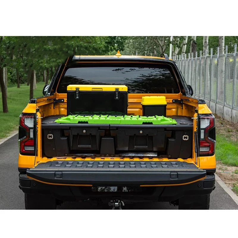 Pickup Trunk S Plastic Cargo Storage Boxes System Truck Drawer  Ranger 2013-2024 New