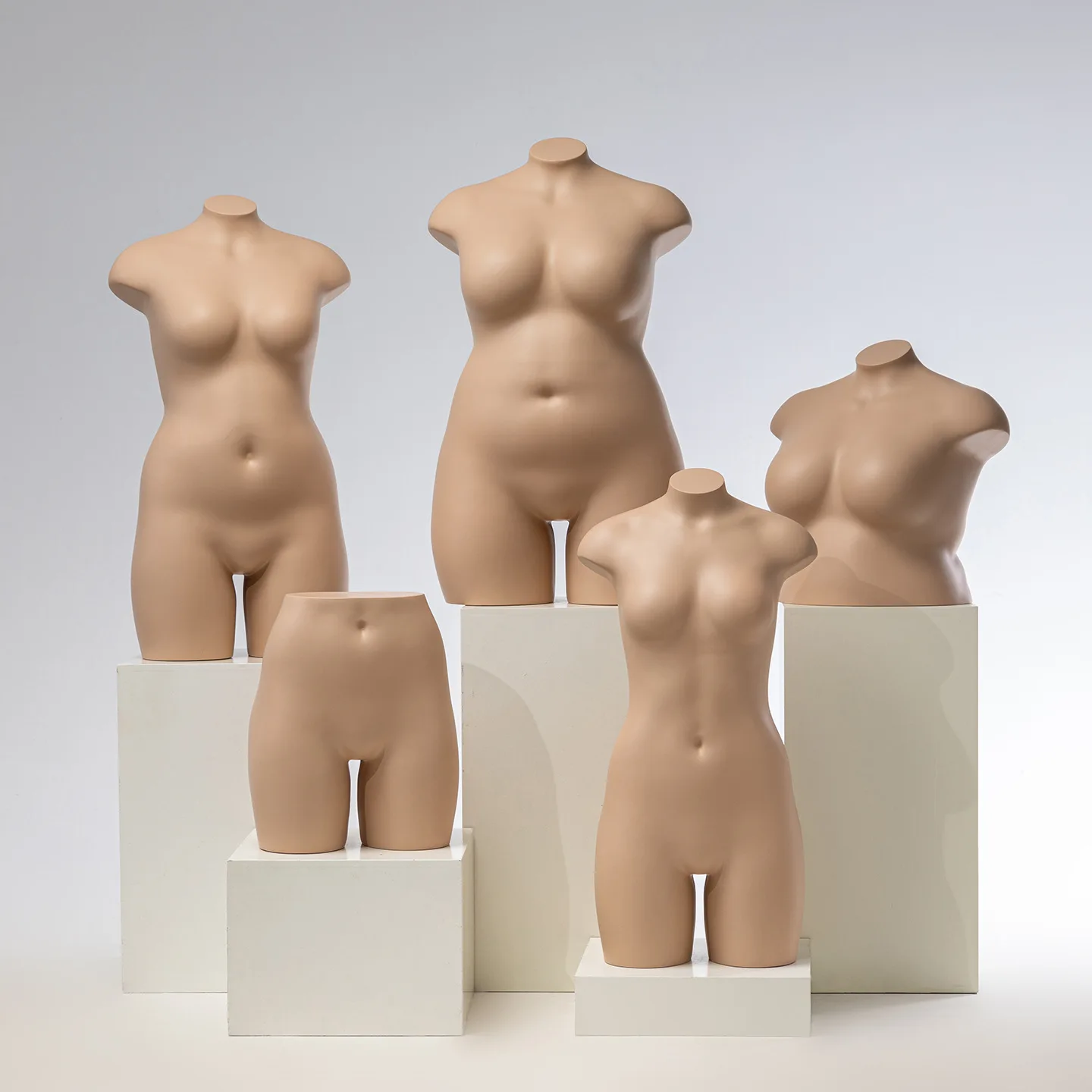 European and American large-size underwear model props half-body men's and women's window display stands human swimsuit bra disp