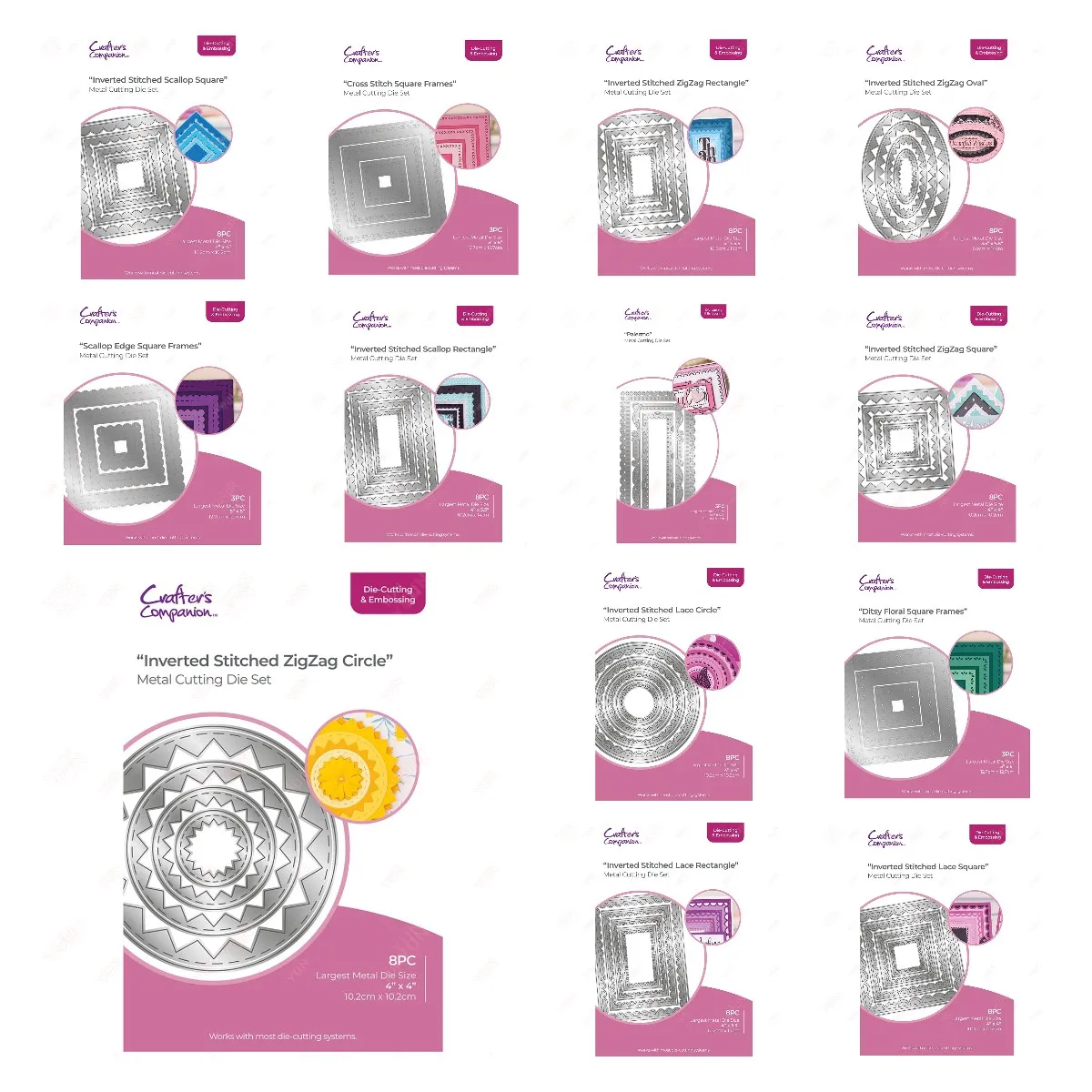 

Scallop Edge Square Cross Stitch Square Metal Cutting Dies DIY Scrapbooking for Photo Album Paper Card Embossing Templates