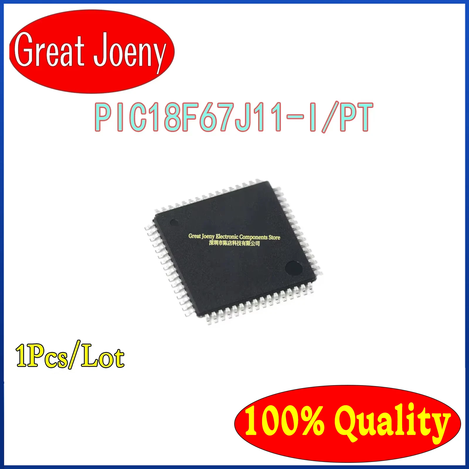 100% New Original PIC18F67J11-I/PT PIC18F67J11 IC MCU Chipset TQFP-64 Bulk Best Price Plastic Casing