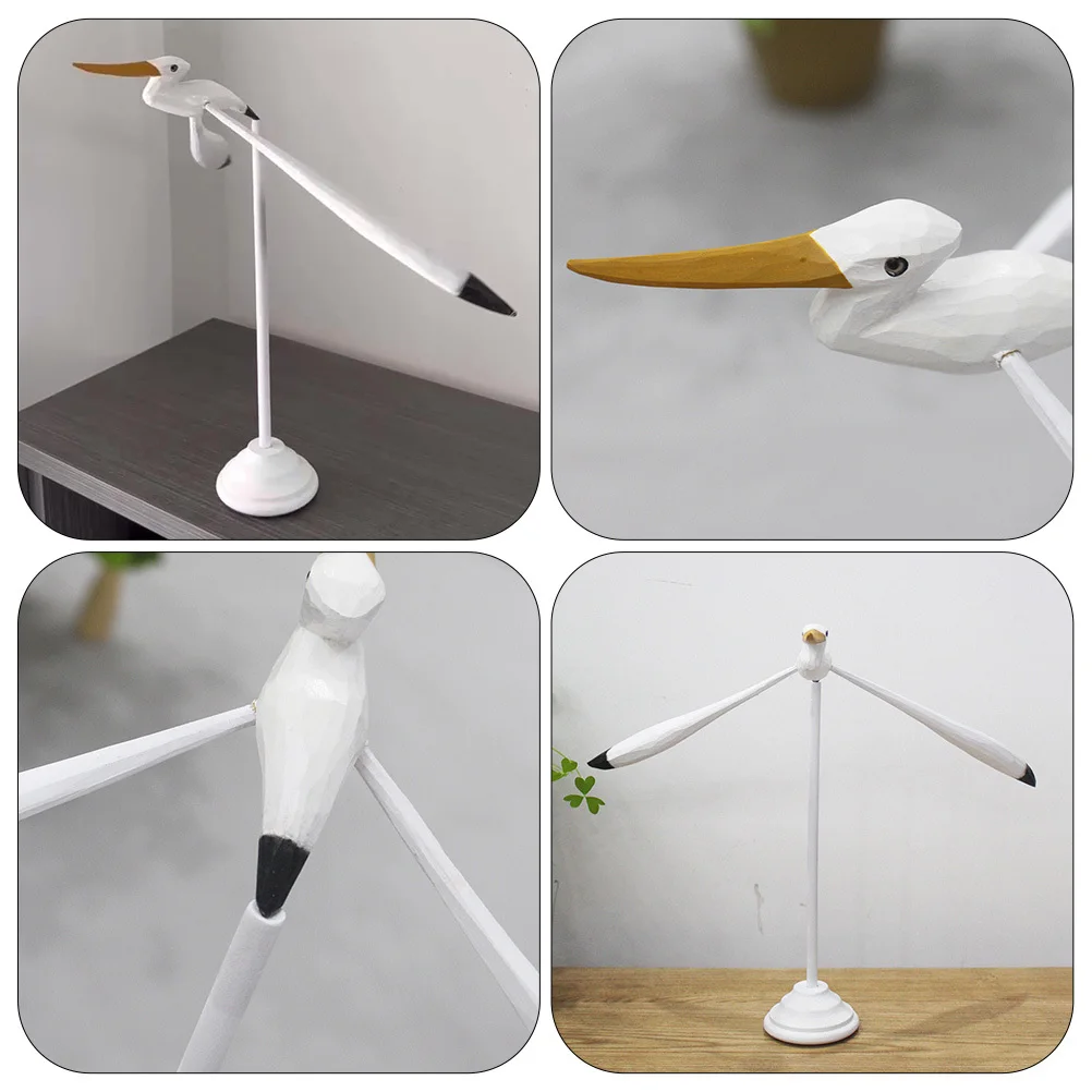 

Wooden Balance Seagull Desktop Ornament Creative Modern Home Decor Gravity Ornament Tabletop Decoration Ideal Housewarming Gift