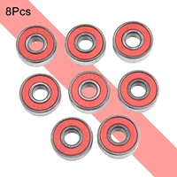 8pcs Ceramic Ball 608RS Inline Roller Skate Wheel Bearing ABEC 11 Anti-rust Skateboard Wheel Bearing  8x22x7mm 5
