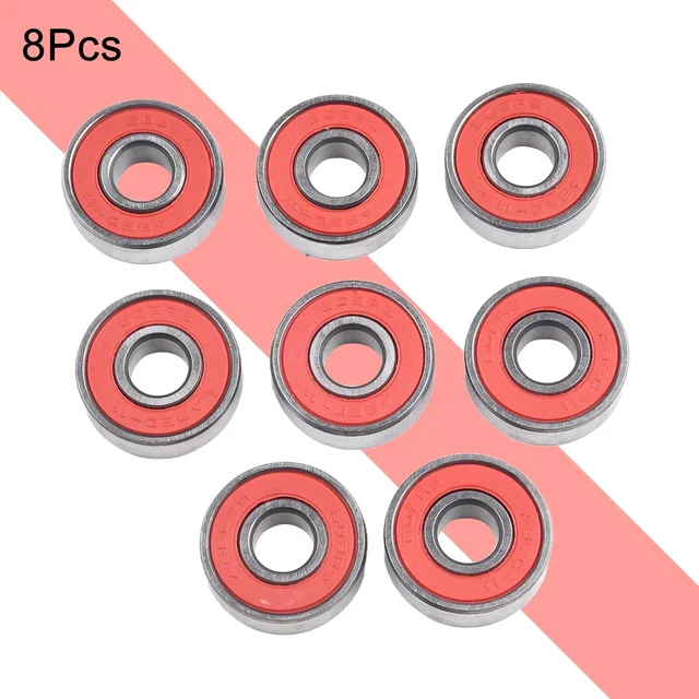 8pcs Ceramic Ball 608RS Inline Roller Skate Wheel Bearing ABEC 11 Anti-rust Skateboard Wheel Bearing  8x22x7mm 5