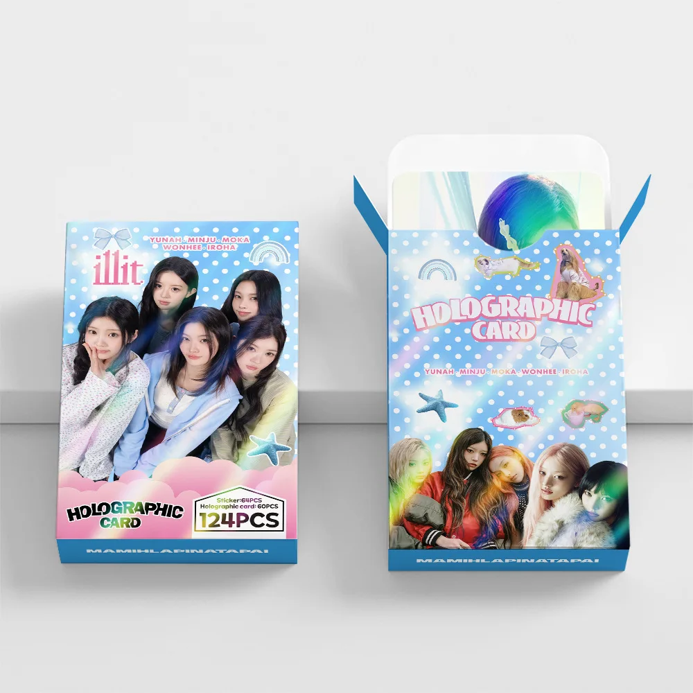 124 Laser Cards Girl Group New Album MAMIHLAPINATAPAI Flash Cards Star Stickers LOMO Greeting Cards Support Gift
