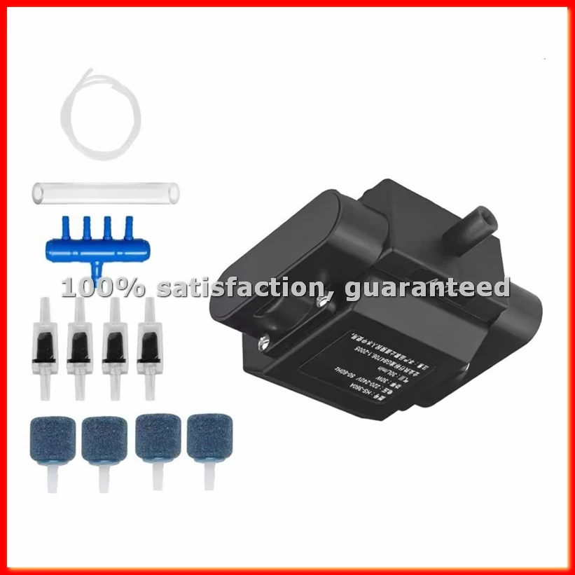 Aquarium Air Pump Fish Oxygen Aerator Pump Basement Aquarium Hydroponic Air Pump Bubbler with Accessories EU Plug-ABWY