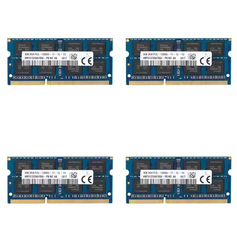 Popular-4X DDR3L 8GB 1600Mhz 1.35V PC3L Laptop Ram Memory,Notebook Memory Modules,Support Dual Channel Double-Sided 16 Chips