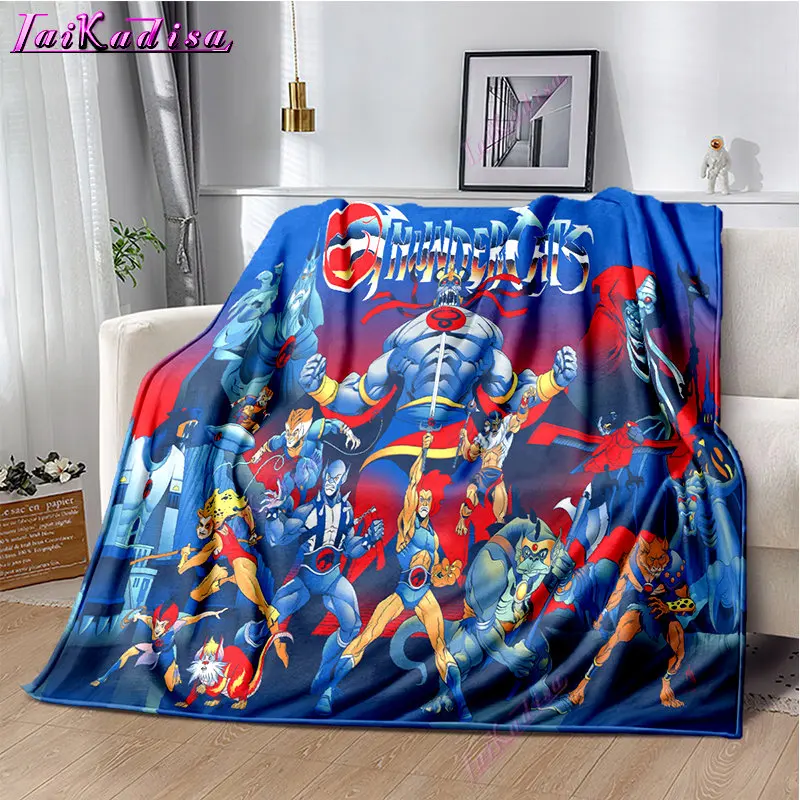 

Thundercats Throw Blanket Cartoon Soft Cover Lightweight Warm Cartoon Blankets for Kidsroom bedroom