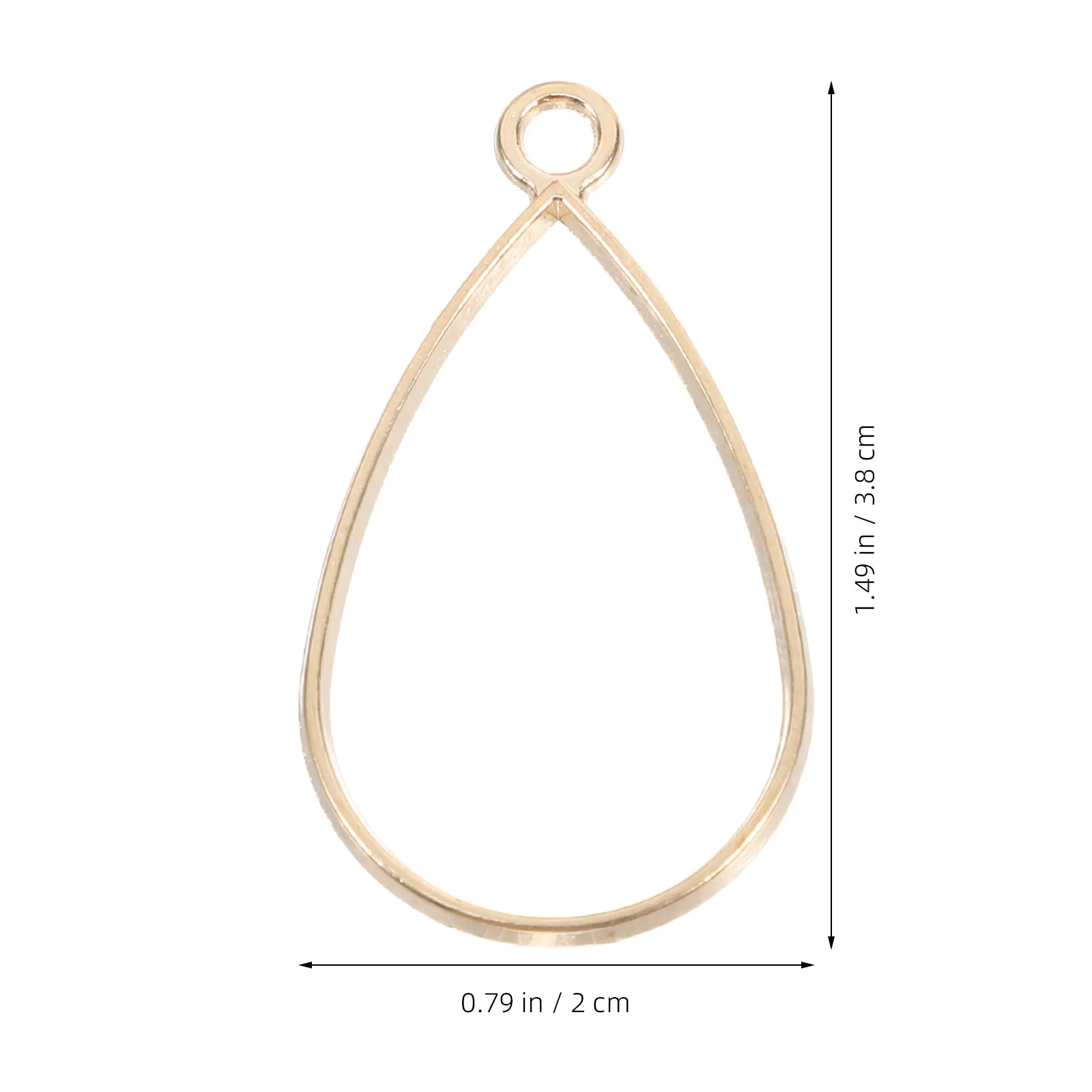 30 قطعة قلادة قطرة الماء الحافة المجوفة السحر سبيكة الإطار DIY بها بنفسك صنع المجوهرات قلادة سوار لوازم الإبداعية الراتنج الحواف