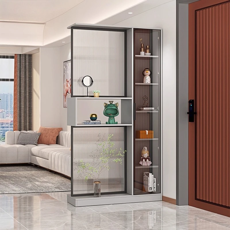 

Italian light luxury home shoe cabinet, entrance cabinet, integrated door screen cabinet, living room