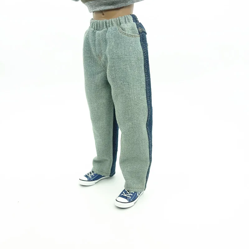1/6 Scale Male Men Fashion Jeans Denim Pants Model for 12''Figures Bodies DIY Accessories