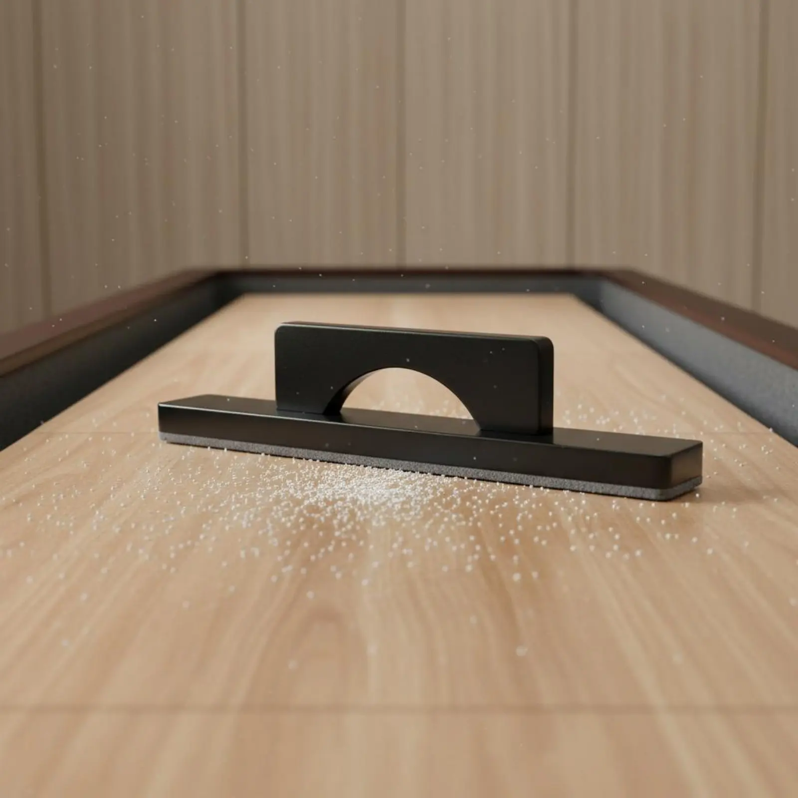 Immagine 3: Spazzola in Legno Massello per Shuffleboard, Accessorio Sportivo Facile da Pulire ed Ecologico