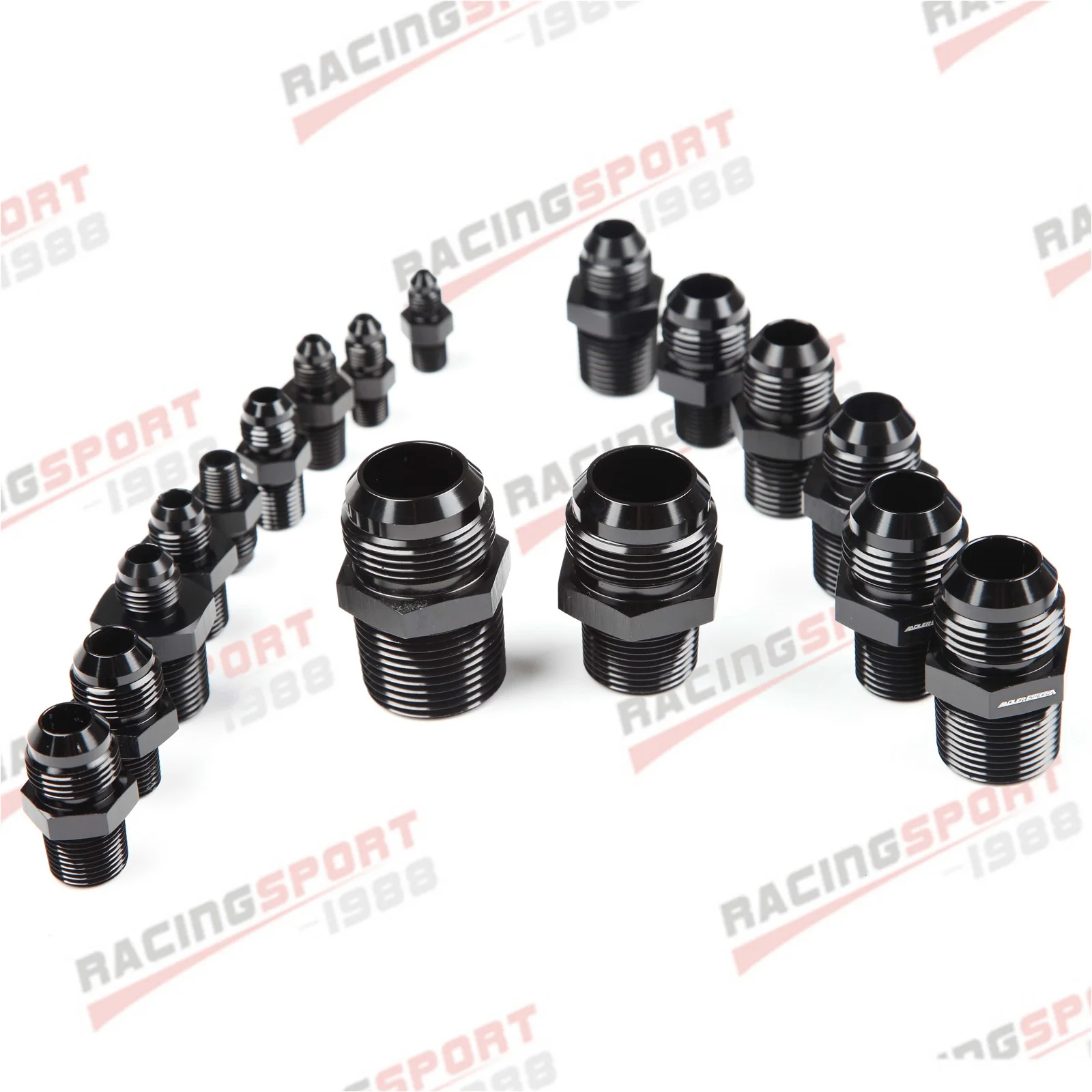 2PCS Straight 3AN 4AN 6AN 8AN 10AN 12AN 16AN To  1/2