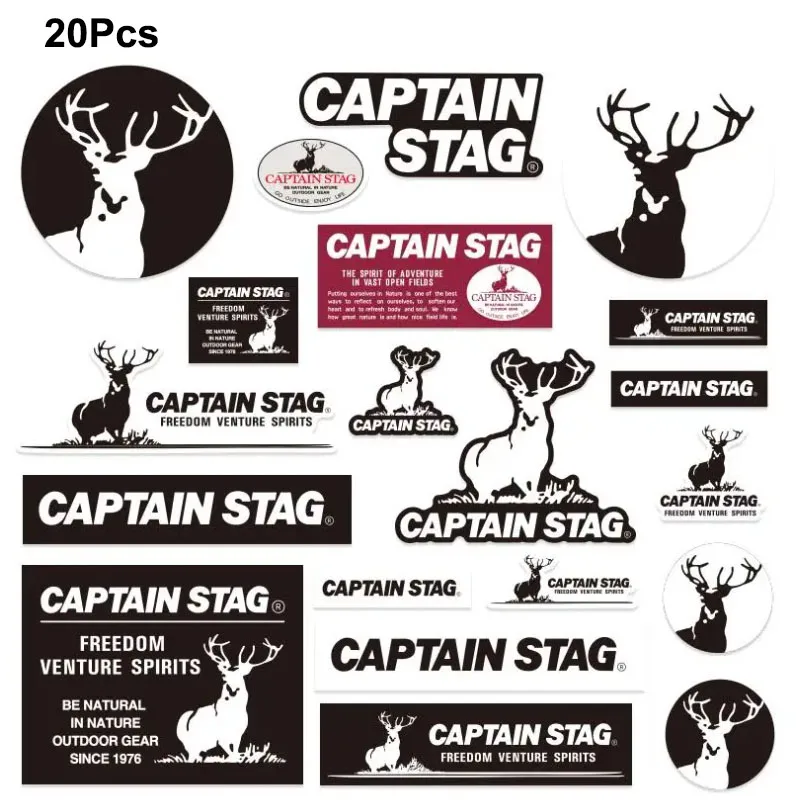 20 Pcs/Set Outdoor Camping Leisure Brand Sticker Vinyl Waterproof Decals Car Storage Boxes Laptops Skateboards Luggage Pegatinas