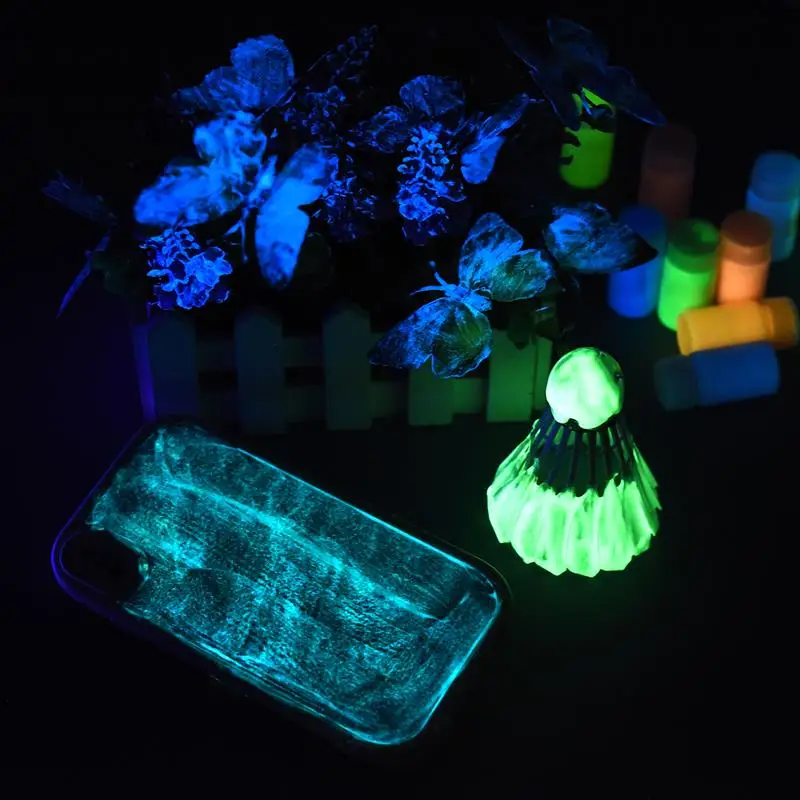 6ml/Tube Fluorescent Pigment Luminous Paint Epoxy Resin Pigment Glow In Dark Acrylic Paints DIY Party Makeup Decoration Supplies