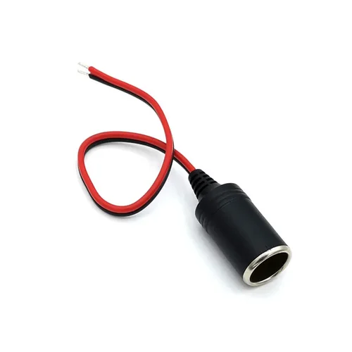 Imagen 2 del producto 1 Uds. Cable cargador de encendedor de cigarrillos de coche hembra adaptador de conector de enchufe hembra Universal con Cable de 30cm 12V 24V 15A
