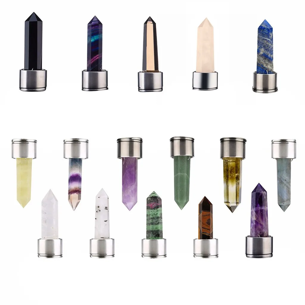 Pointed Crystal Obelisk Trending Colorful Gemstone Tower Bestseller Healing Chakra Wand Popular Home Decoration Ornament 2026 T1