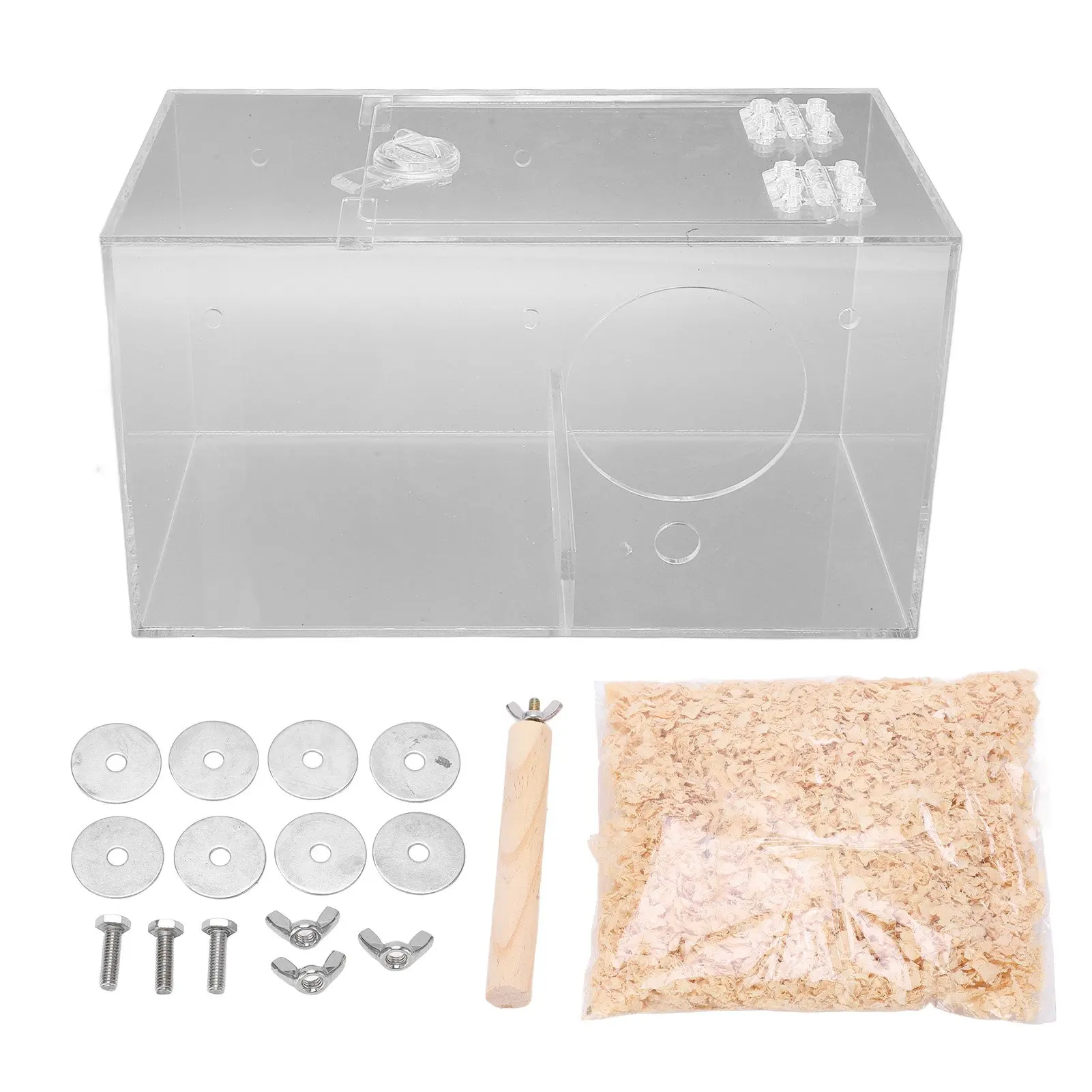 acrylic-bird-breeding-box-transparent-parrot-nesting-box-with-standing-pole-and-padding-for-all-seasons