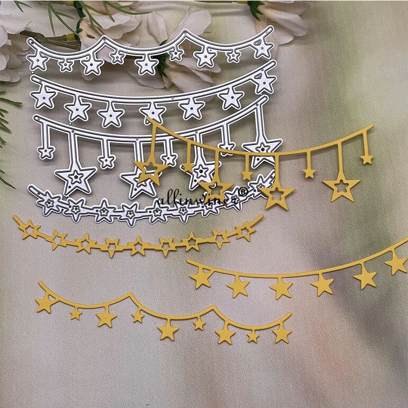 Star hanging chain Metal Cutting Dies Stencils For DIY Scrapbooking Decorative Embossing Handcraft Die Cutting Template