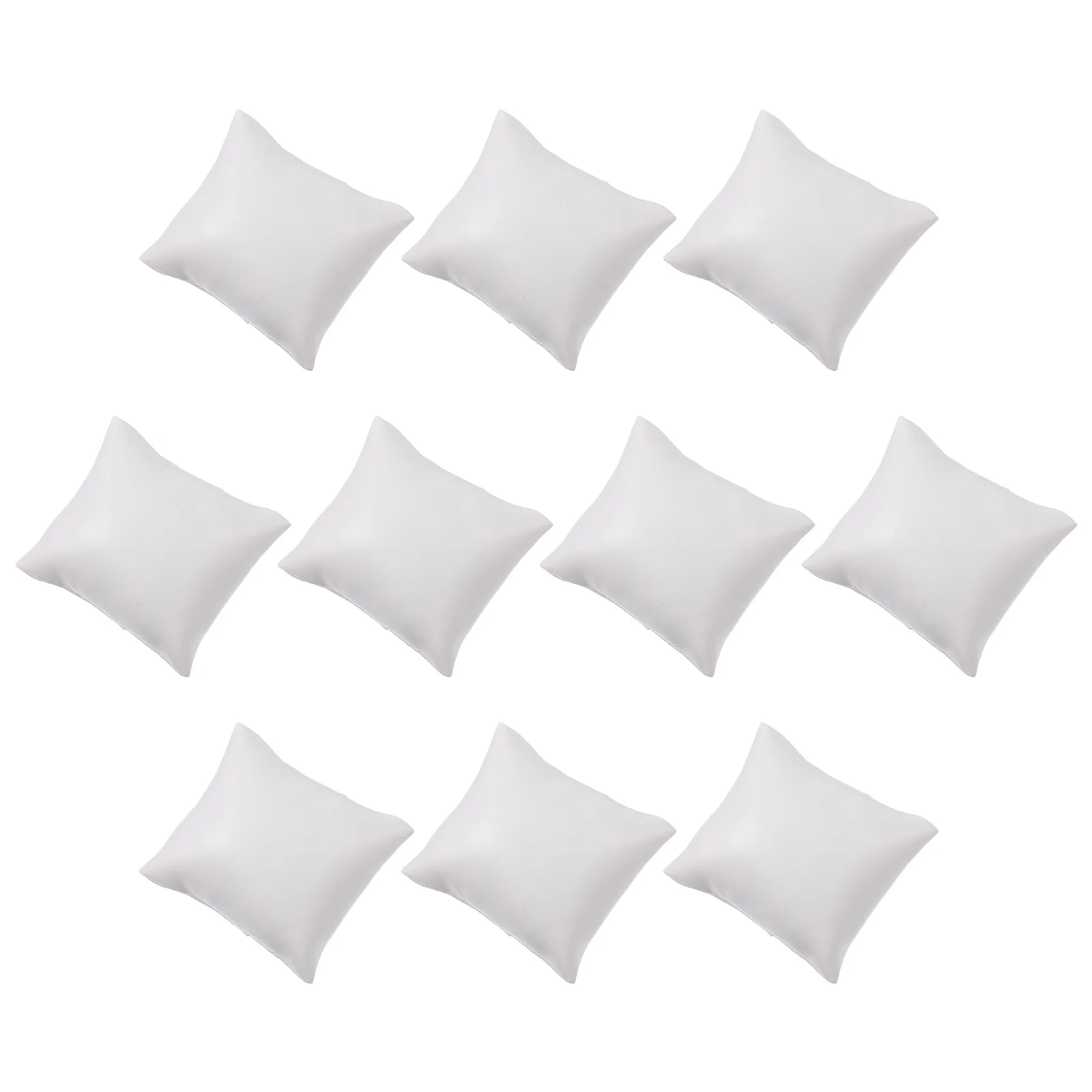 

10 Pcs Watch Box Small Pillow Jewelry Display Holder White Lightweight PP Cotton Safe Practical Bracelet Exhibit Cushions