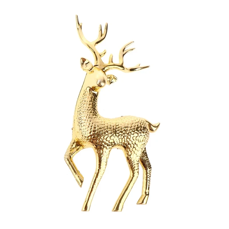 Plastic Golden Deer Statue, Reindeer Statue, Elk Sculpture, Living Room Luxury Home Decoration, Home Decoration, Desktop Decorat