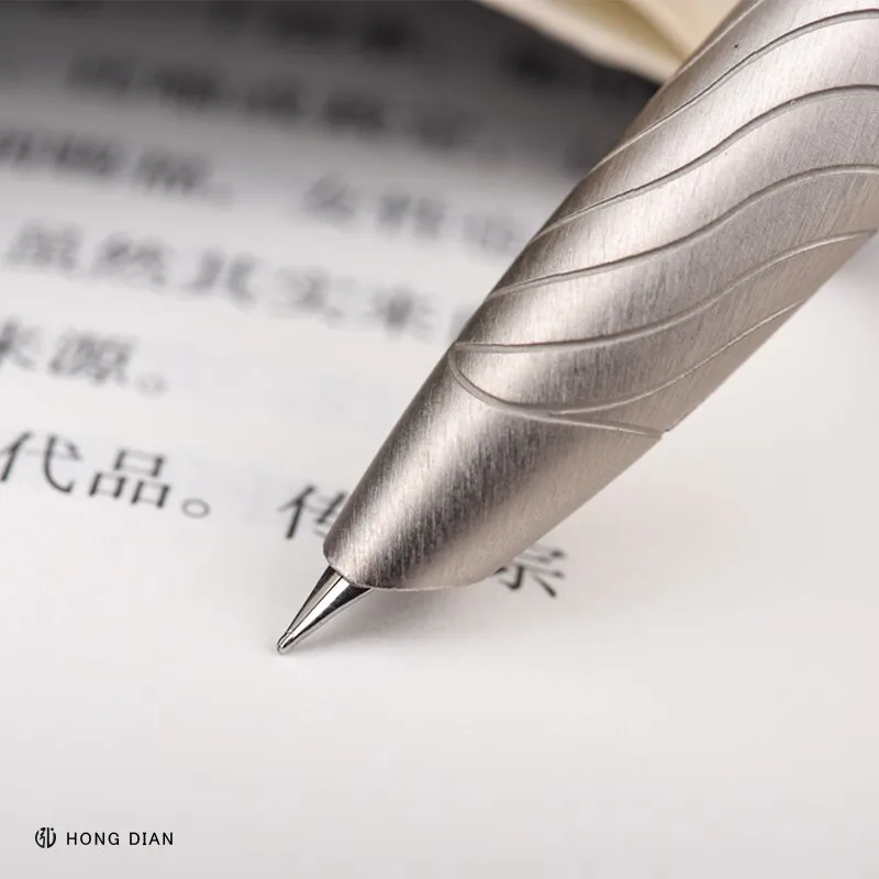 LT Hongdian Entry Level Hooded Nib Metal Fountain Pen 618 Custom Engraving Office Student Use