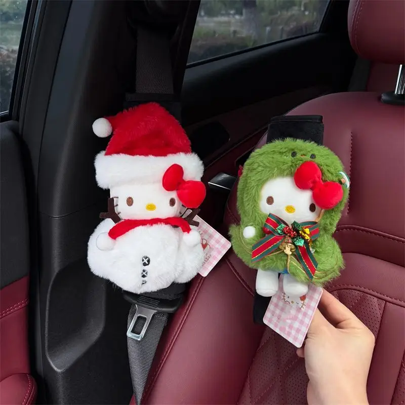 

Santa Claus Car Seatbelt Cover Seat Belt Harness Cushion Shoulder Strap Protector Pad Christmas Ornaments New Year Gift