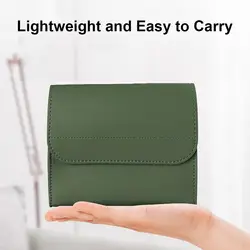 Portable Storage Bag For Power Bank Cable PU Leather Case Earphone Phone Holder Travel Digital Accessories Cosmetic Storage Bag