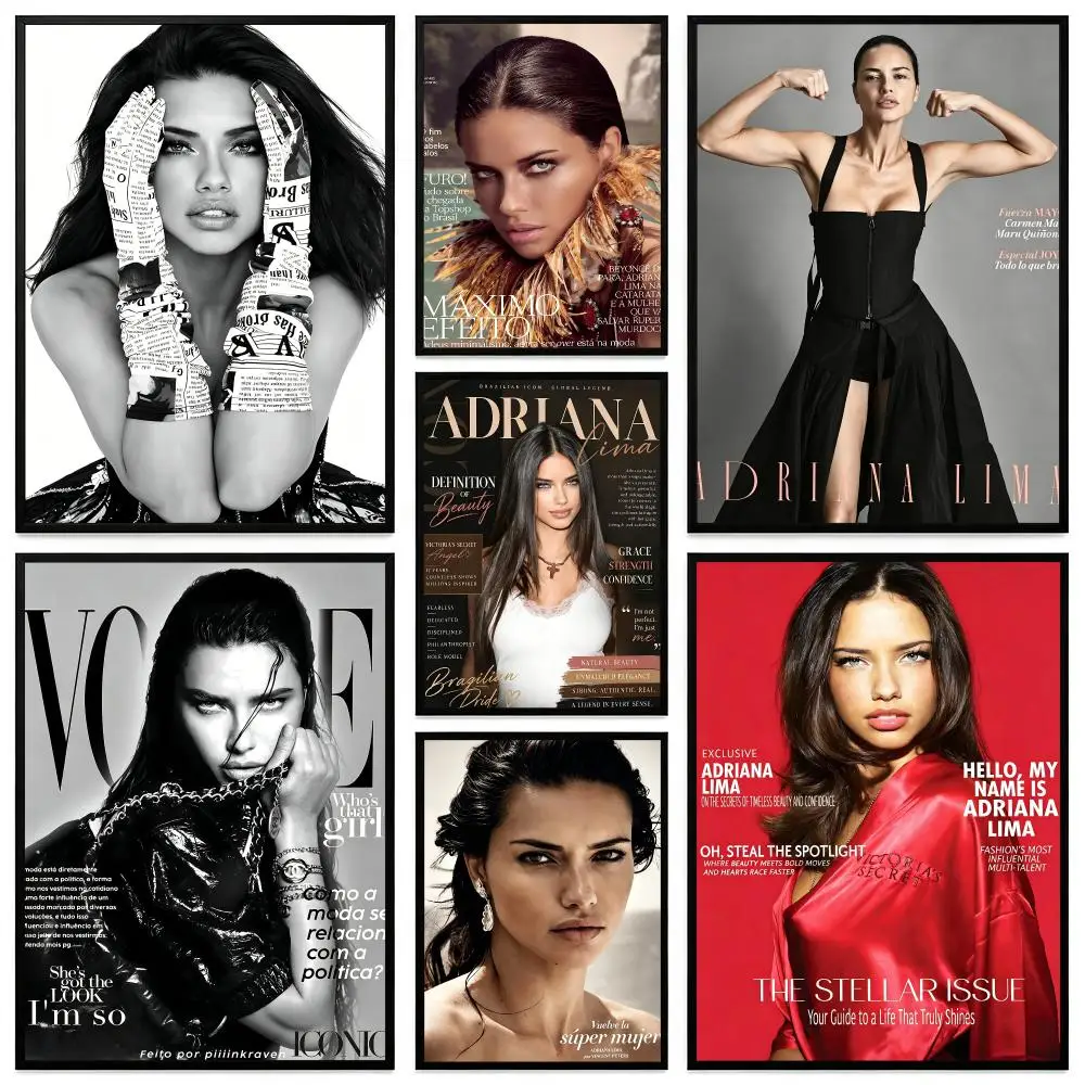 Artist Adriana Lima Poster Poster HD Printing Modern Minimalist Style Wall Art Home Decor For Office Bedroom Gift
