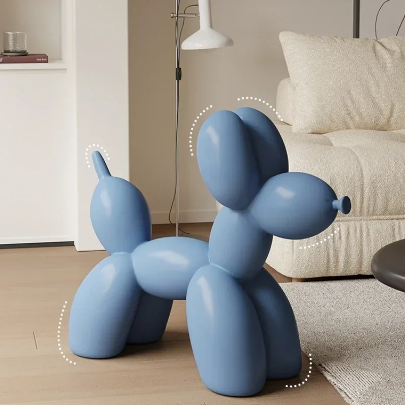 Balloon Dog Shape Children Chair Kindergarten Stool Living Room Cartoon Puppy Chair