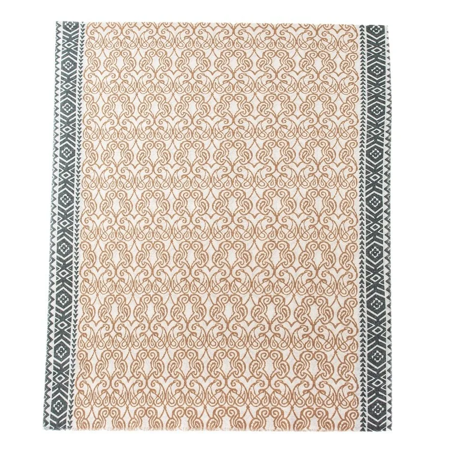 Ethnic style gauze women's spring and summer scarf sun protection and warmth shawl simple retro pattern silk scarf