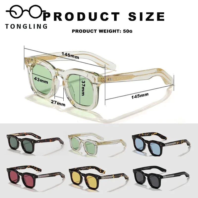 Luxury brand tortoiseshell SDEVAUX Sunglasses UV400 Outdoor Handcrafted men\'s driving fishing trend sunglasses can be carved