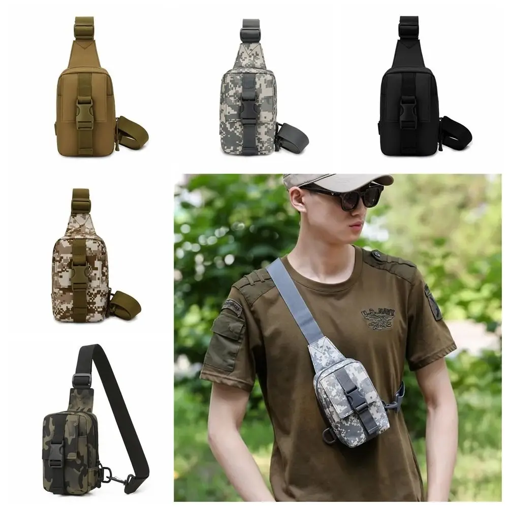 

Crossbody Bags Men Chest Bag Waist Pouch Large Capacity Outdoor Shoulder Bag Adjustable Straps Trekking Pack Chest Sling Bag