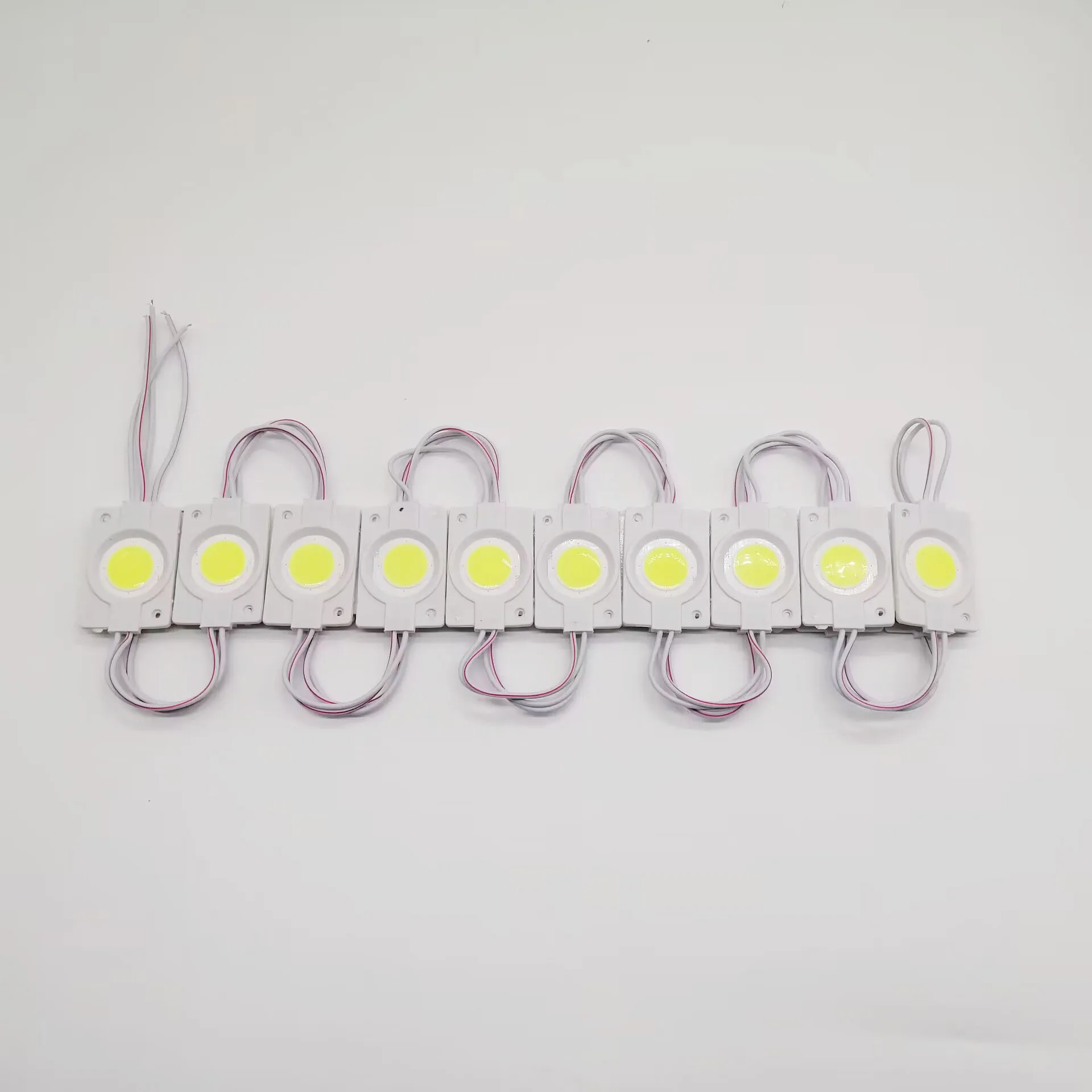 Waterproof IP67 2.4W DC24V COB LED Modules Injection Molding Cold Warm White For Advertising Lamp Bar Lights