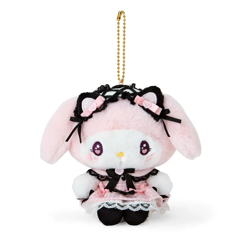 10CM Hello Kitty Cinnamoroll My Melody Kuromi Mine Series Pluszowy brelok do kluczy PP Wypełniony bawełną Lalka z kreskówek Breloczek do tornistrów Prezent