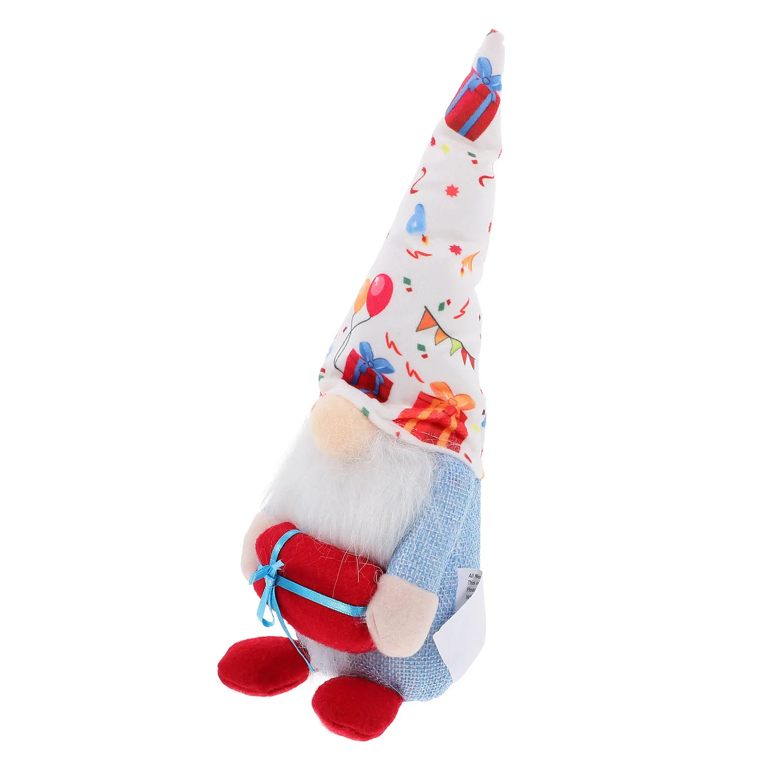 Cute Stuffed Gnome Decor for Birthday Party – Reusable Dwarf Figurine for Tabletop, Scene Layout & Gift