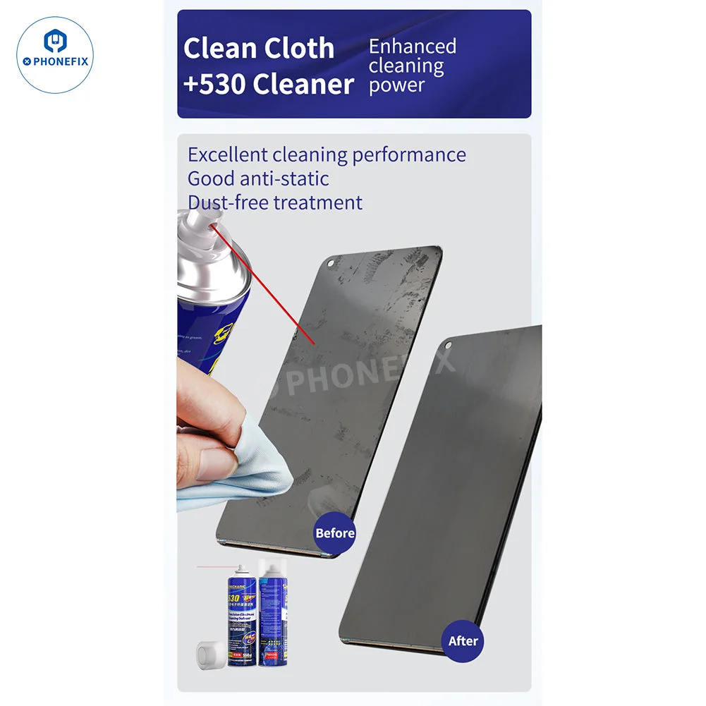 MECHANIK Nano Blue 4,5 cala 400 szt. Czyszczenie bezpyłowej ściereczki ekran LCD telefonu Len aparat kurzu odcisk palca usuń wycieraczkę narzędzie do czyszczenia