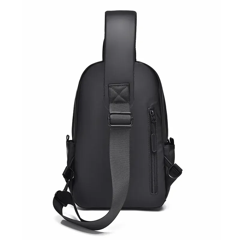New Men's Chest Bag, Casual and Fashionable Single-shoulder Bag, Lightweight, Water-resistant and Multi-functional Crossbody Bag