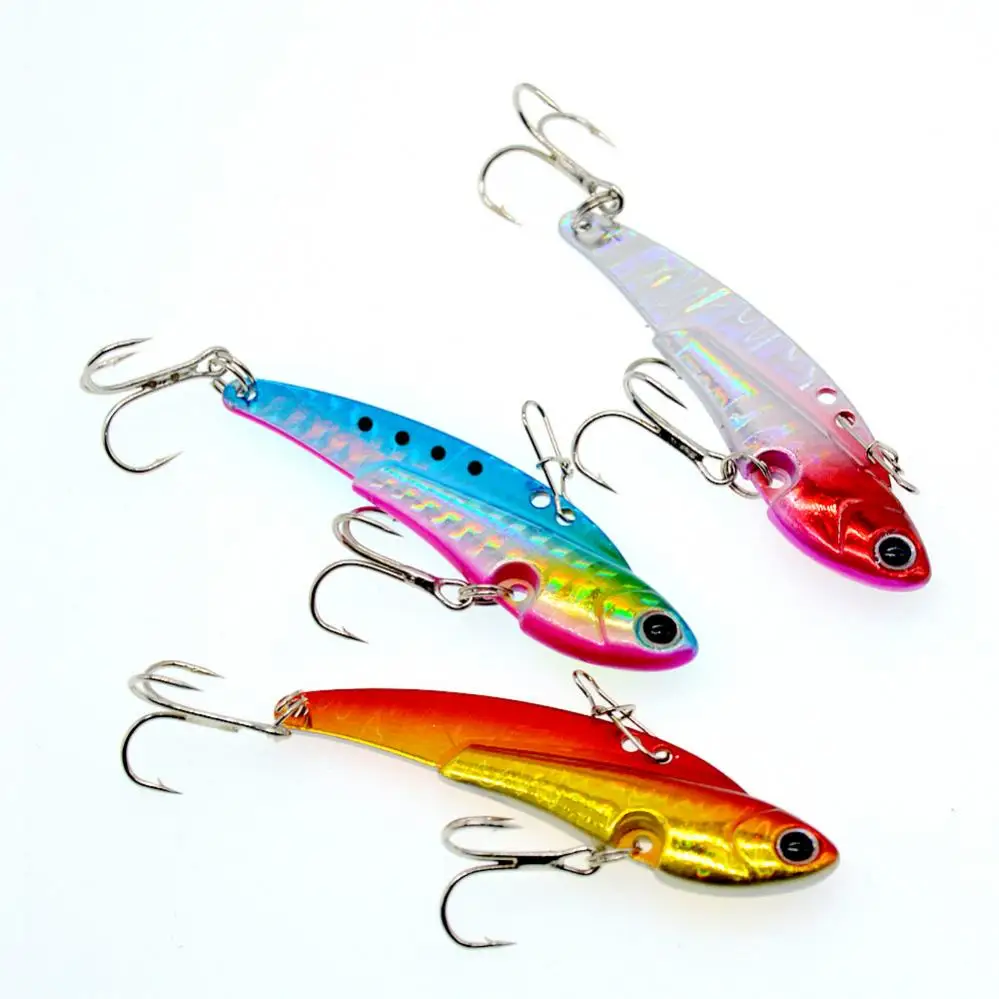 3pcs/lot 6cm 20g Tremble Metal VIB All Swimming Layer Fishing Lure Bait for Culter / Perch