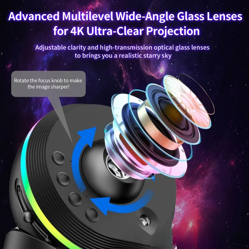 Cross-border popular bedroom star light projector private space capsule ambient light gift children's room decoration