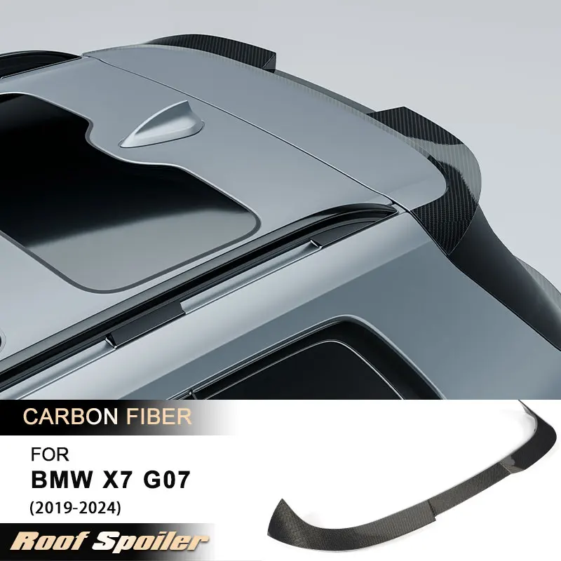 Auto-Dachspoiler für BMW X7 G07 2019-2024 Racing Heckspoiler Dachfenster-Zierleiste Flügel-Lippe Karosserie-Kit Vollcarbon